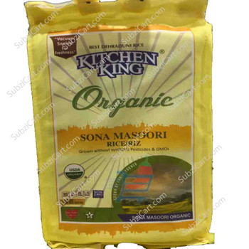 Kitchen King Organic Sona Masoori, 20 Lb
