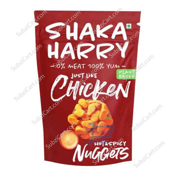 Shaka Harry Frozen Plant Based Hot & Spicy Nuggets, 250 Grams