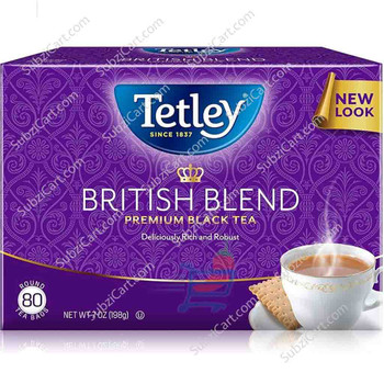 Tetley British Blend (80 Bags), 7 Oz