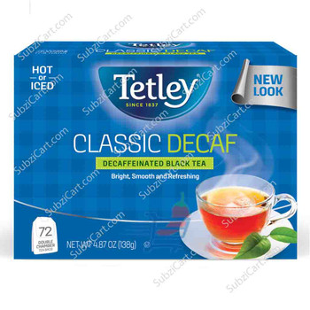 Tetley Classic Decaf(72 Tea Bags),  138 Grams