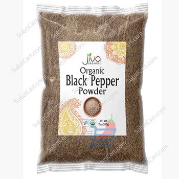 Jiva Organic Black Pepper Powder, 7 Oz