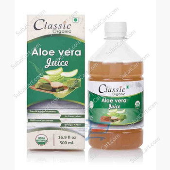 Classic Organic Aloe vera Juice, 500 Ml