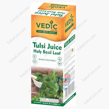 Vedic Tulasi Juice Holy Basil Leaf, 1 Lit