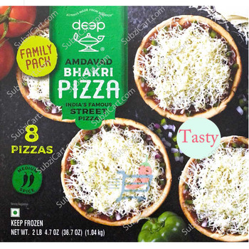 Deep Amdavad Bhakri Pizza(8 Pizzas) Frozen, 1.04 Kg