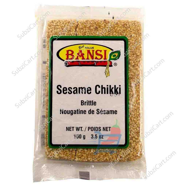 Bansi Sesame Chikki, 3.5 Oz