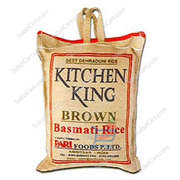 Kitchen King Brown Basmati Rice, 10 LB