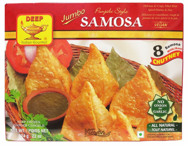 Deep Frozen Jumbo Punjabi Samosa, 8 Pieces