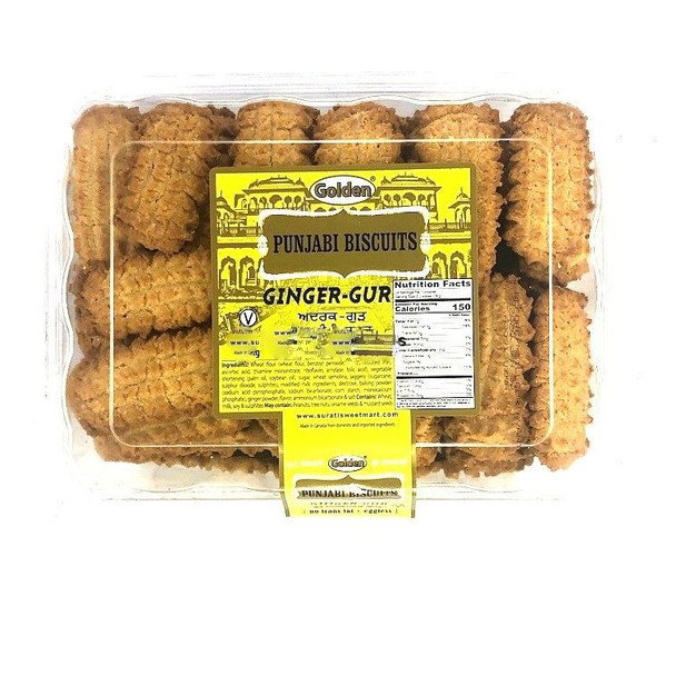 Golden Punjabi Ginger Gur Biscuits, 250 Grams