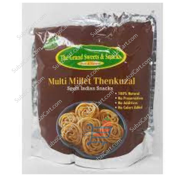 Grand Sweets Multi Millet Thenkuzhal, 170 Grams