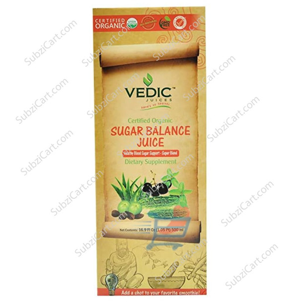 Vedic Organic Sugar Balance Juice, 16.9 Fl Oz