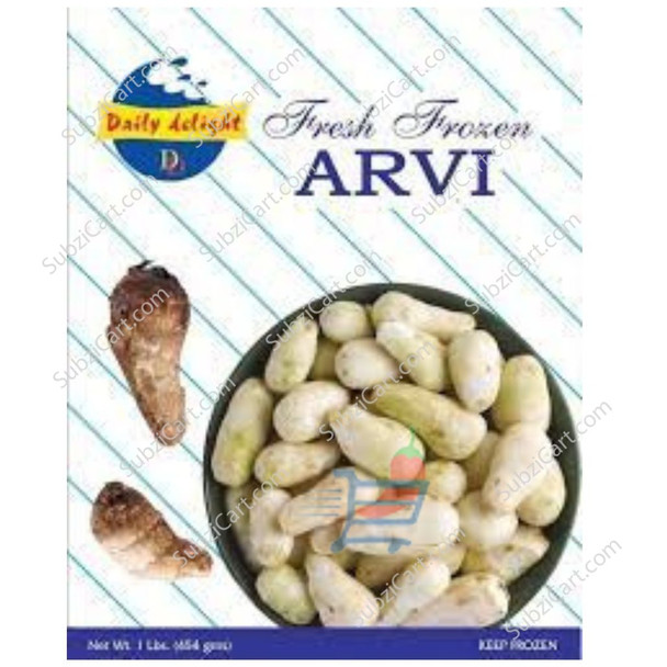Daily Delight Fresh Arvi Frozen, 400 Grams