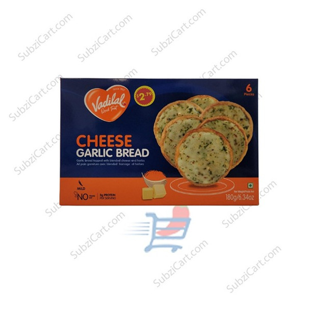 Vadilal Cheese Garlic Bread, 180 Grams