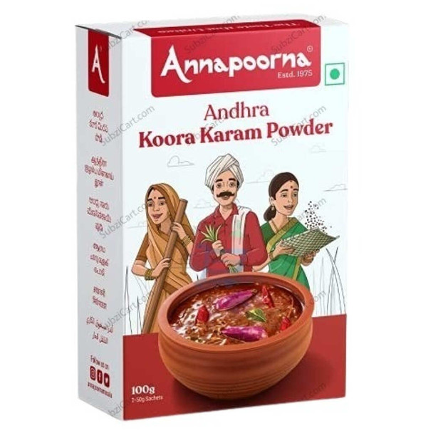 Annapoorna Andhra Koora Karam Powder, 200 Grams