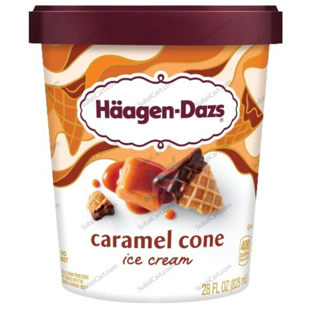 Haagen Caramel Cone, 14 Oz