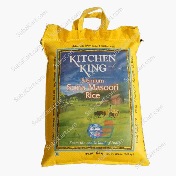 Kitchen king Sona Masoori Rice, 10 Lb