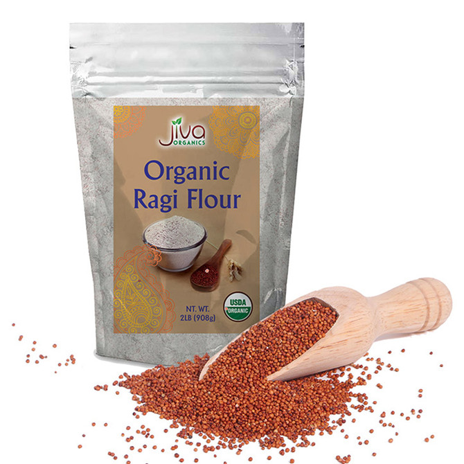 Jiva Organic Ragi Flour, 2 LB