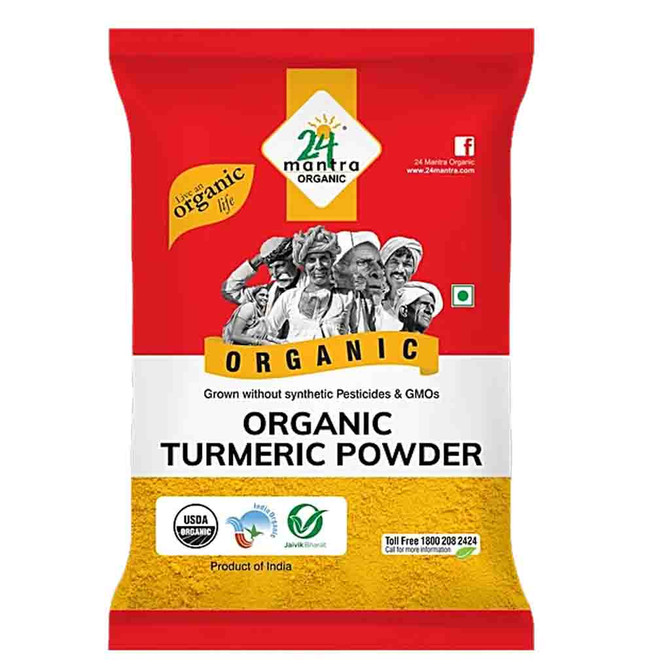 24 Mantra Turmeric Powder, 200 Grams