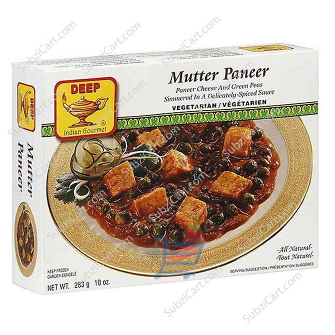 Deep Frozen Mutter Paneer, 10 Oz