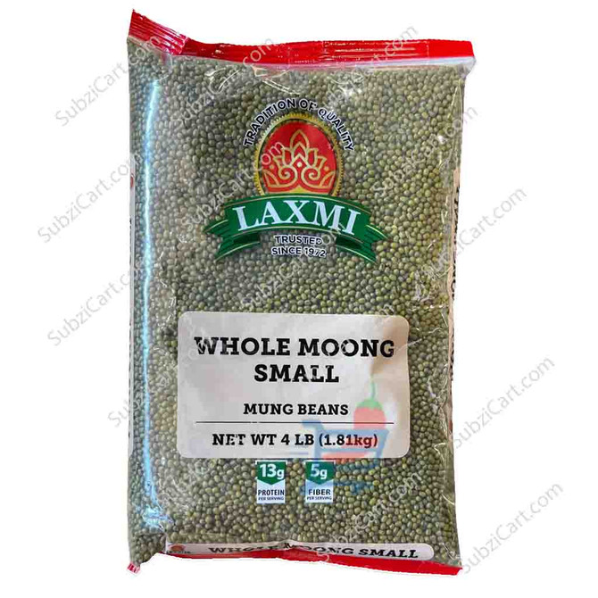 Laxmi Whole Moong, 4 LB