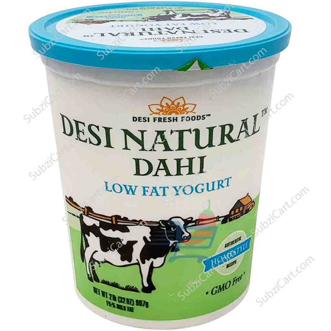 Desi Natural Dahi Lowfat Yogurt Frozen, 2 LB