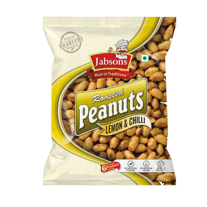 Jabsons Roasted Peanuts Lemon & Chilli, 140 Grams Jabsons Roasted Peanuts Lemon & Chilli, 140 Grams