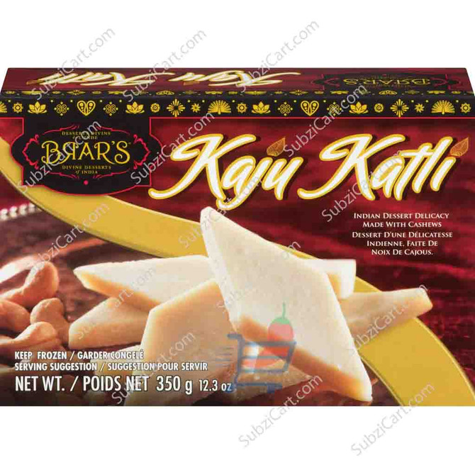 Brar's Kaju Katli Frozen, 350 Grams