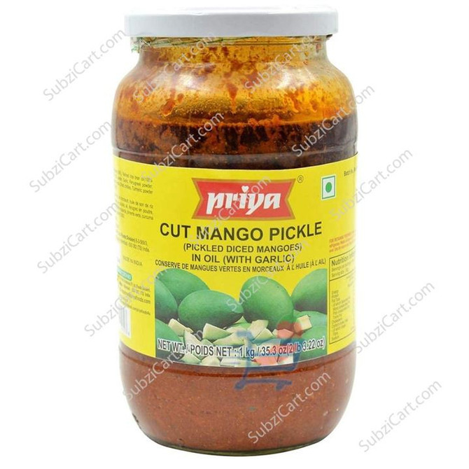 Priya Cut Mango Pickle, 1 Kg