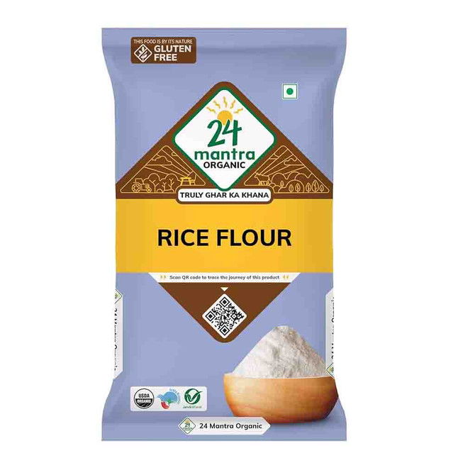 24 Mantra Organic Rice Flour, 4 Lb