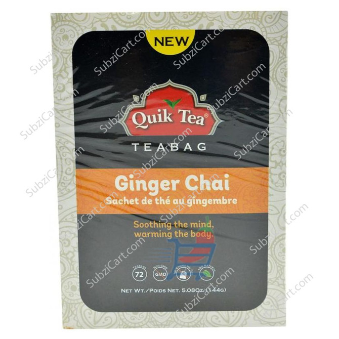 Quik Tea Ginger Chai, 72 Bags