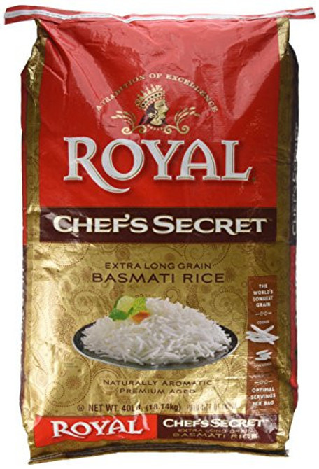 Royal Chef Secret Extra Long Basmati Rice, 10 Lb
