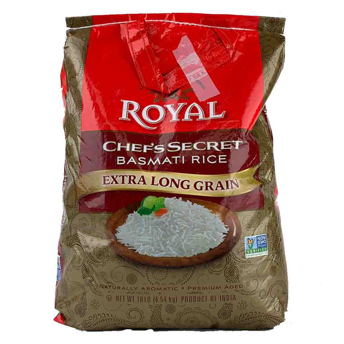 Royal Chef Secret Extra Long Basmati Rice, 10 Lb