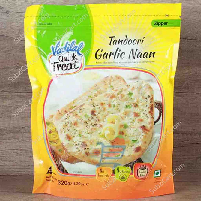 Vadilal Garlic Naan Frozen, 320 Grams