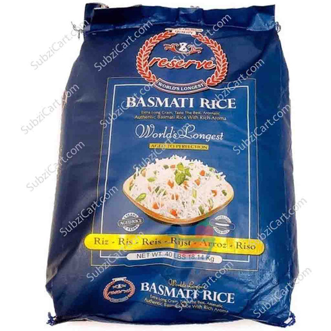 Reserve Basmati Rice, 40 Lb