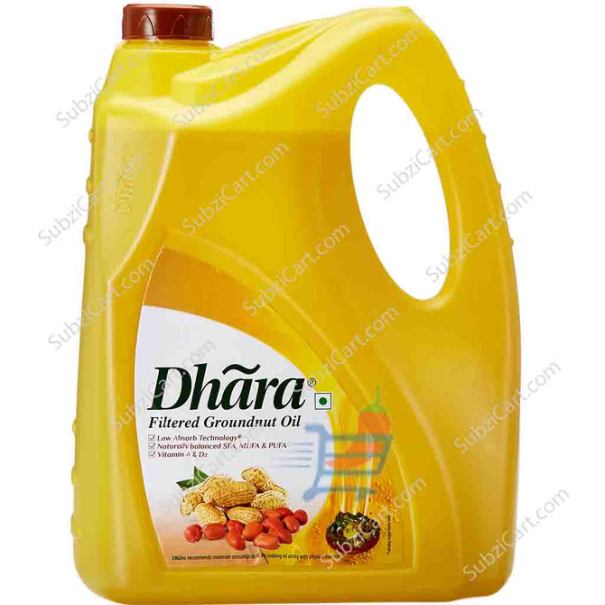 Dhara Filtered Ground Nut Oil,5 Lit