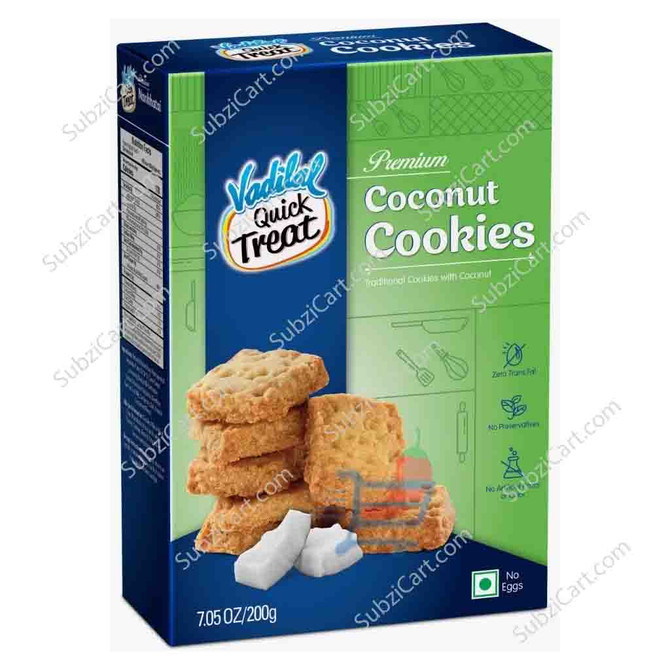 Vadilal Coconut Cookies, 200 Grams