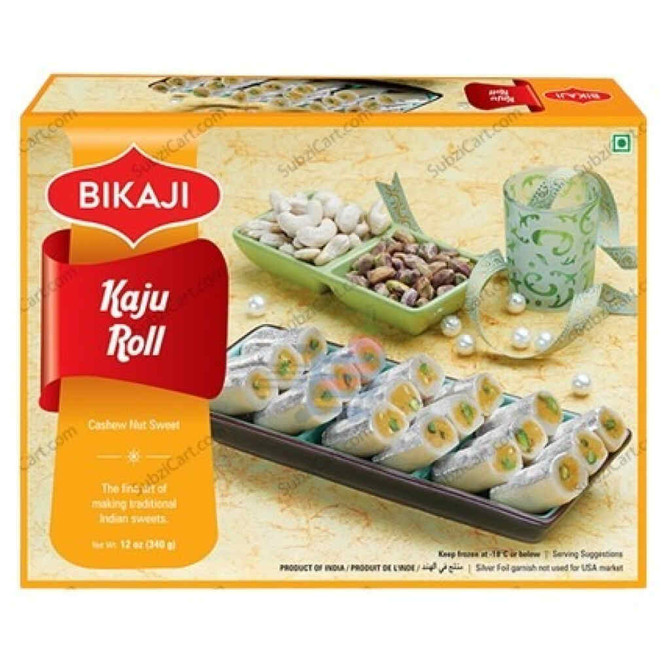 Bikaji Kaju Roll Frozen Frozen, 12 Oz