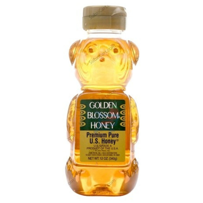 Golden Blossom Honey Bear Jar, 12 Oz