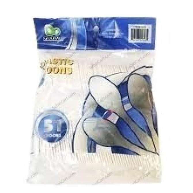 Cutlery Plastic Spoon, 51 Piece