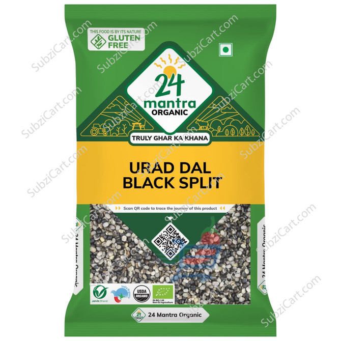 24 Mantra Org Urad Black Split, 4 Lb