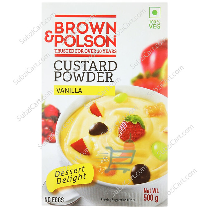 Brown  And Polson Custard Powder Vanilla, 500 Grams