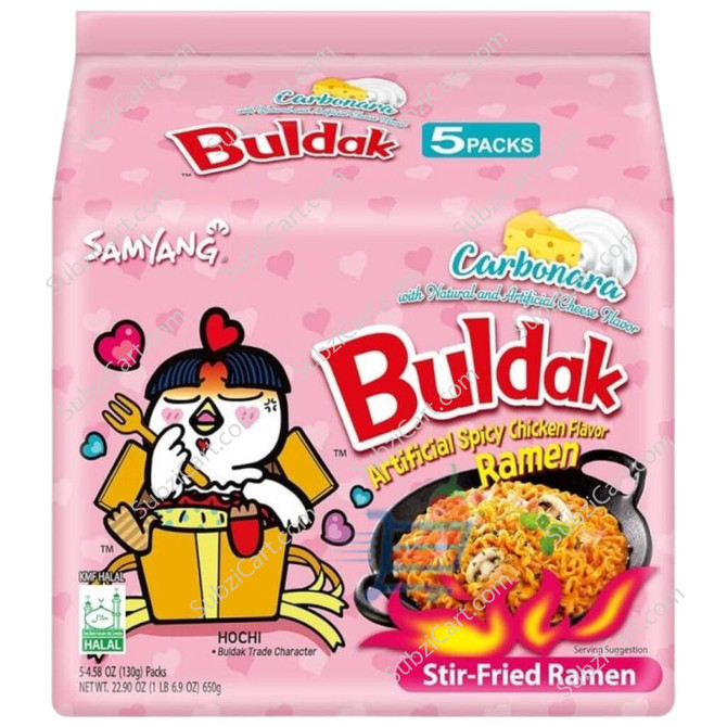 Buldak Chicken Ramen Noodles, 650 Grams