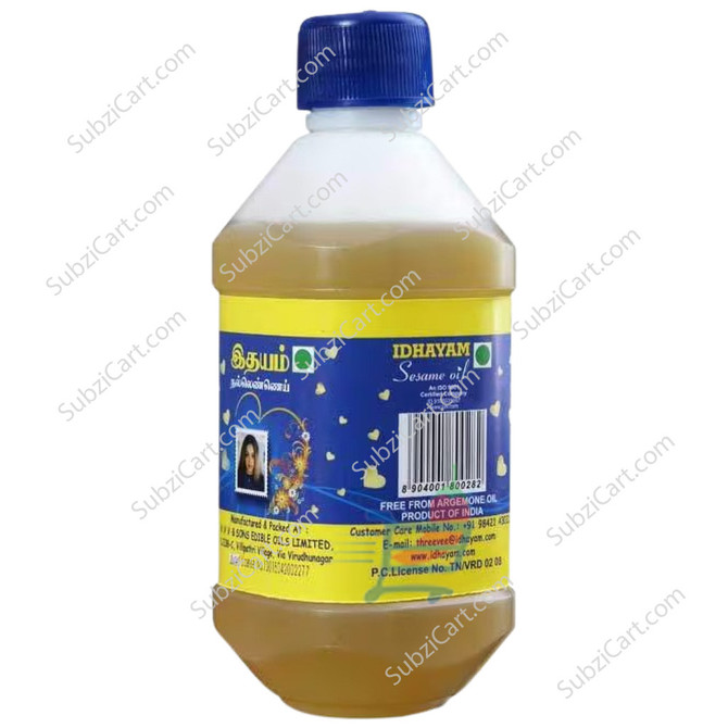 Idhayam Mara Chekku Sesame Oil, 500 ML