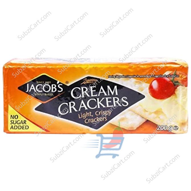 Jacobs Cream Cracker No Sugar, 200 Grams