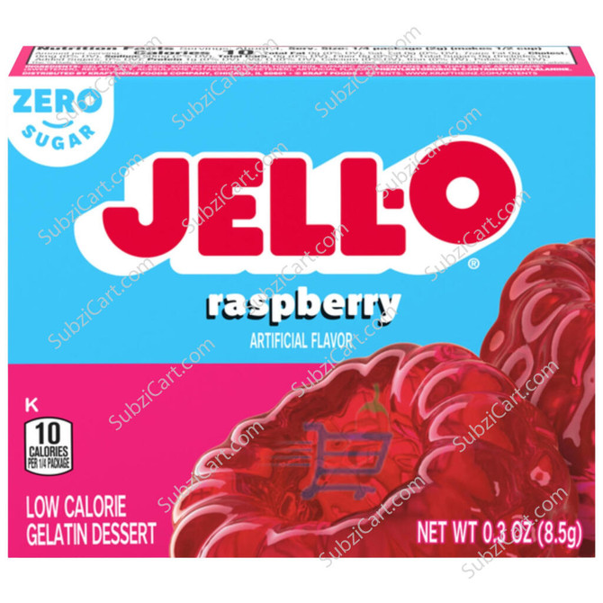 Jell-O Raspberry Sugar Free, 0.30 Oz