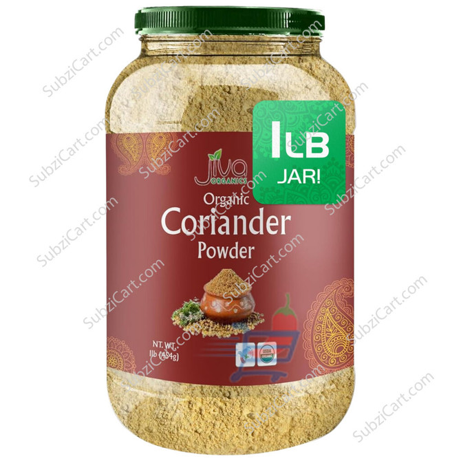 Jiva Org Coriander Powder Jar, 1 Lb