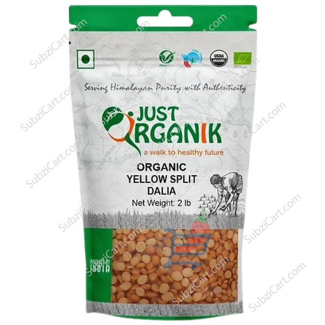 Just Organik Org Yellow Split Dalia, 2 Lb
