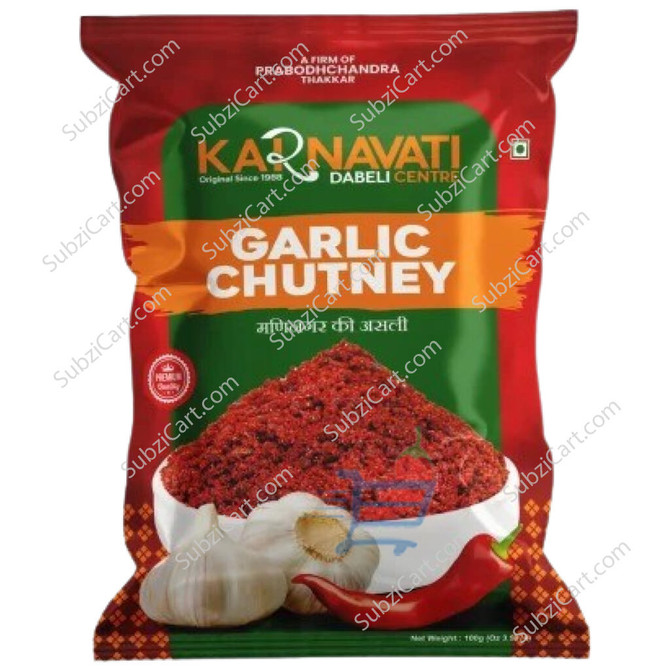 Karnavati Garlic Chutny, 100 Grams