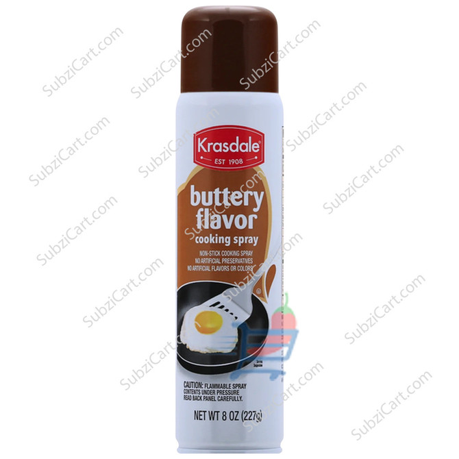Krasdale Buttery Flavor Cooking Spray, 8 Oz