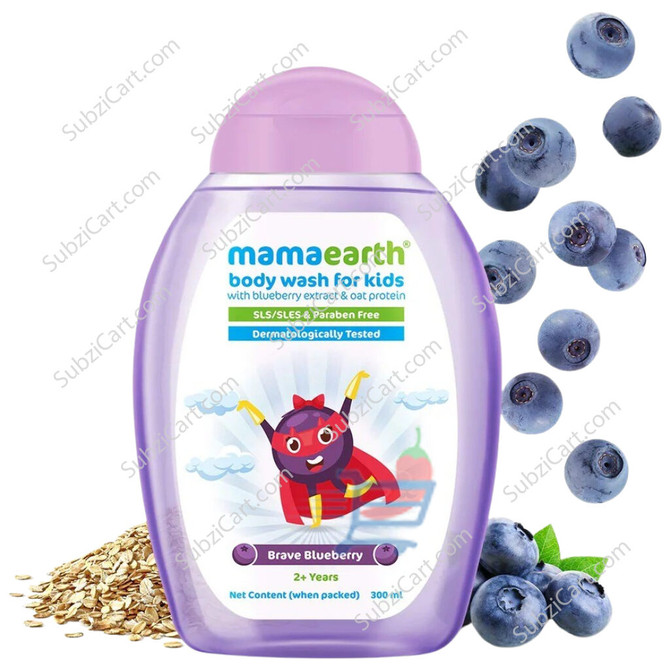 Mamaearth Brave Blueberry Body Wash, 300 ML