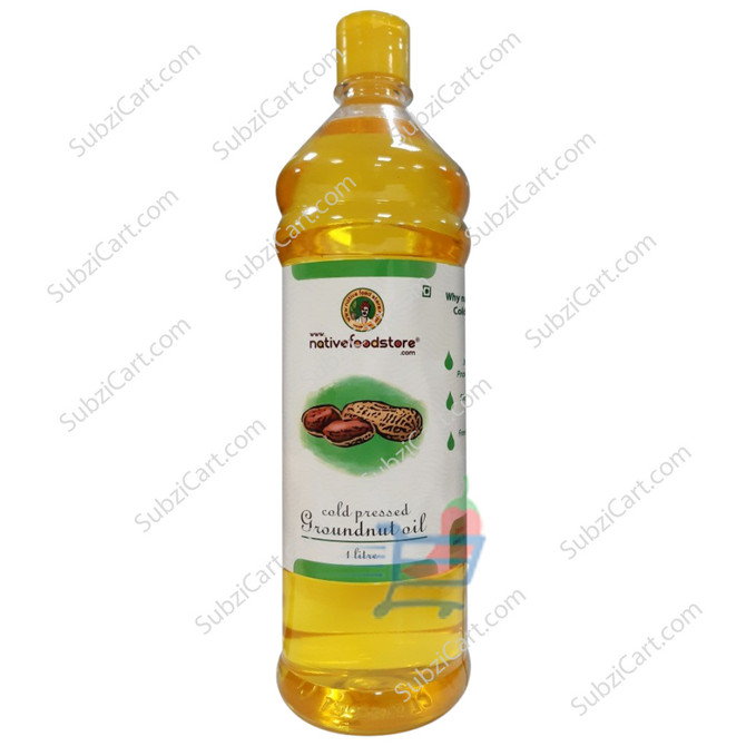 Native Food Groundnut Oil, 1 Ltr